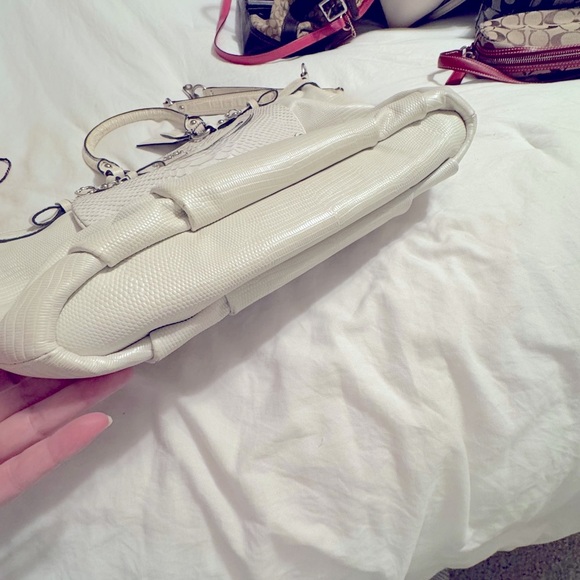 Coach Exotic white satchel crossbody bag #19635 - Picture 9 of 15